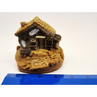 Deko Miniatur Minigarten Puppenhaus Diorama Haus II Hütte Berghütte