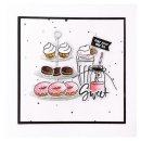 Stamp and cut Studiolight Stanzschablone Stempel Missees sweet table Donut Süßes