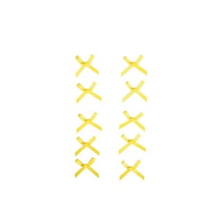 Selbstklebende Schleife Satinband 10 St&uuml;ck gelb Sonnengelb Kartenschmuck