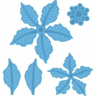 Creatables Blüte 3D Blüte Blume Weihnachtsstern Stanzschablone für Stanzmaschine