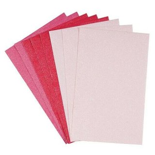 Glitzerpapier verschiedene Farben A5 glitter Karton Bastelkarton 8er Pack