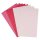 Glitzerpapier verschiedene Farben A5 glitter Karton Bastelkarton 8er Pack  Parkstone Pink