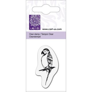 Silikonstempel Clear Stamp Ministempel Vogel Papagei 