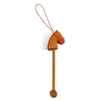 Streudeko Wichtelzubehör Miniatur Steckenpferd Stockpferd br Pferdchen Spielzeug