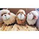Streudeko Oster Deko Miniatur Minigarten Figur Wollschaf Schäfchen Herde 3St