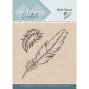 Clear Stamps Acrylic Stamp Stempel card deco Federn...