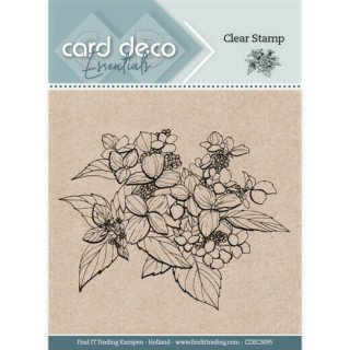 Clear Stamps Stempel card deco Blüten Hydragea Hotensie Knospe Blume Ministempel