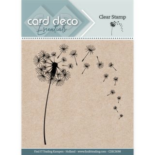 Clear Stamps Acrylic Stamp Stempel card deco Pusteblume Löwenzahn Ministempel