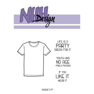 NHH Design Silikonstempel Kombistempel Bekleidung Oberteil T-Shirt