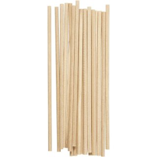 20 runde CC Holz  Bastelhölzer Holzs Sticks Eisstiel Holzstiele Modellbau Holz