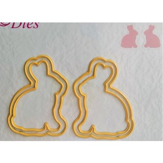 Nellie Snellen Shape Die Hase Hasen Kaninchen  für Sizzix, Double Do