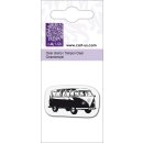 Silikonstempel Clear Stamp Ministempel Bus Auto Kult