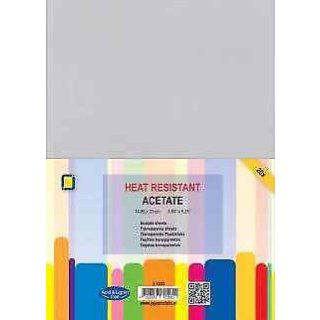 A5 Acetate Sheets 20 St transparente Plastikfolie heat resistant Hitzebest&auml;ndig