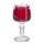 Acryl Streudeko Deko Miniatur Minigarten Puppenhaus Weinglas 4 Glas Wein gefüllt