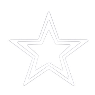 Metallring Set Stern 3 Größen 20, 30 und 40 cm zum Gestalten auch in Makramee