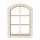 Holz Miniatur Fenster Rundbogen für Wichteltür Minigarten