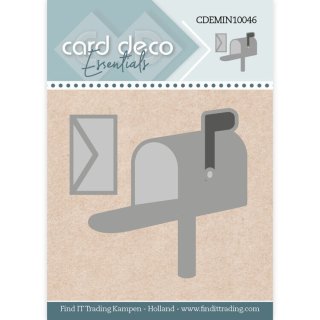 Stanzschablone für Stanzmaschine card deco mini Briefkasten Letterbox Brief