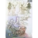 Silikonstempel Clear Stamps craft Empotions A5 Schlitten...