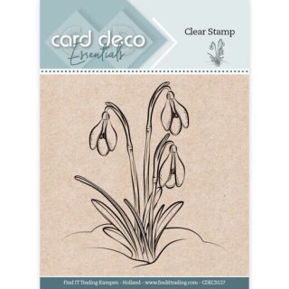 Clear Stamps  Stempel card deco Schneeglöckchen Maiglöckchen Blume Ministempel