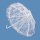 Spitzenstoff Deko Sonnenschirm Gartenschirm Dekoschirm Schirm 25cm weiß
