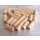 Holzperle Holz Walze Zylinder Röhrchen Holzwalze 20x8,6mm mit 1mm Bohrung