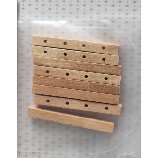 Holzperle Holz Stäbchen Verteiler Abstandshalter44,8x5,2mm Röhrchen Holzwalze