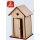 2 Stück Holz Toilettenhaus Plumsklo Strandhaus Minigarten Haus Dekohäuser Gebäude