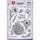Silikonstempel Clear Stamp Yvonne creations very Purple Blumen Blüten Schriftzüge Englisch