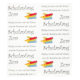 Aufkleber Embellischment Ziersticker Hobby Desingn Sticker Zum Schulanfang