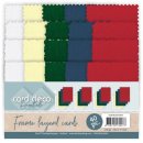 40 Frame Layerd Cards Linnenpakket Basic Farben 250 gsm Papier 14x9,7 cm