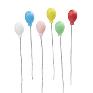 Luftballons 6 stück in diversen Farben  Minigarten Wichtelzubehör