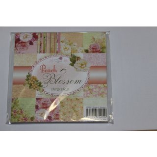 36 Scrapbooking Papier 15,2x15,2 cm Wild rose Studio Paper Pad No.039 Peach