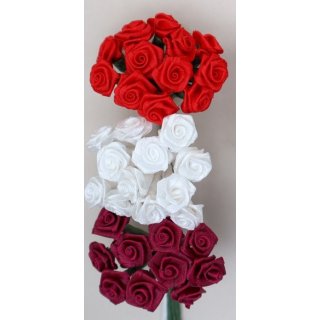 1 Bund Rosen, Rose Blüten 12  Blüten Miniatur Dekoblüte