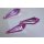 Acryl Facetten Perle Tropfen  8 Stück facettierte Tropfen 34x11 mm pink / rosa