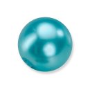 Glaswachsperlen 4mm Durchmesser 100 Stück türkiseblau türkise blaugrün