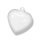 Glöckchen Glocke Katzenglöckchen Herz weiß  5 Stück Größe  15 MM