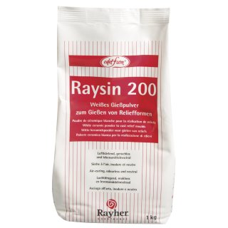 Raysin  200 Gie&szlig;pulver wei&szlig; Hoch qualitative Relief Gie&szlig;masse Gips &auml;hnlich