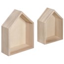 Holz Rahmen H&auml;user S 2 bteiliges Set Rahmen Haus...